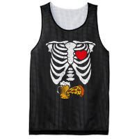 Skeleton Dad Halloween Pregnancy Couples Costumes Mesh Reversible Basketball Jersey Tank