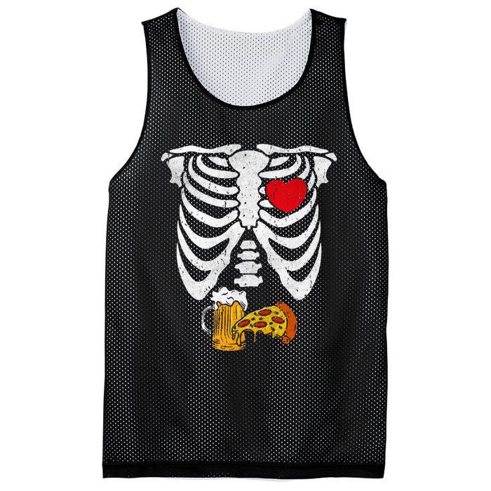 Skeleton Dad Halloween Pregnancy Couples Costumes Mesh Reversible Basketball Jersey Tank