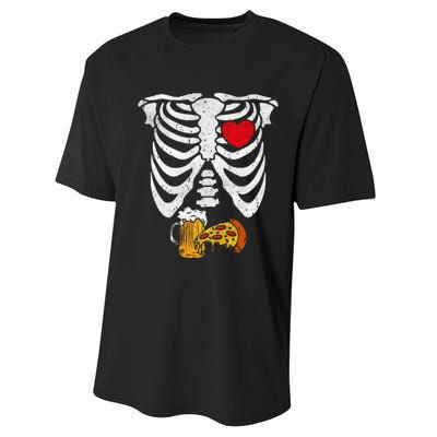 Skeleton Dad Halloween Pregnancy Couples Costumes Performance Sprint T-Shirt