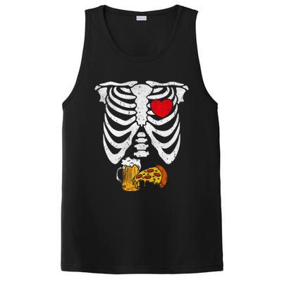 Skeleton Dad Halloween Pregnancy Couples Costumes PosiCharge Competitor Tank