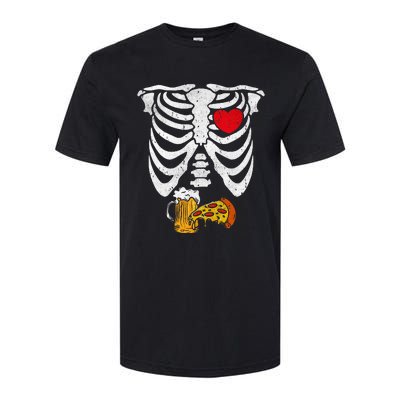 Skeleton Dad Halloween Pregnancy Couples Costumes Softstyle CVC T-Shirt