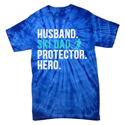 Ski Dad Husband Hero Gift Tie-Dye T-Shirt