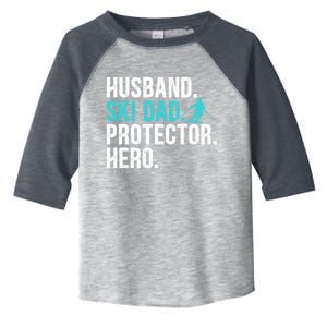 Ski Dad Husband Hero Gift Toddler Fine Jersey T-Shirt