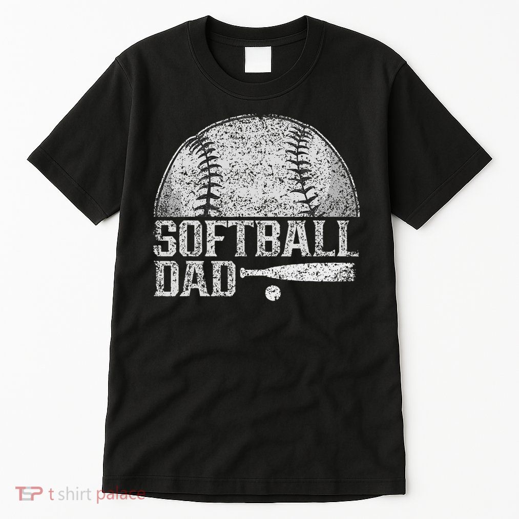 Softball Dad Hobby Lover Player Softballer Softball Father Tall T-Shirt