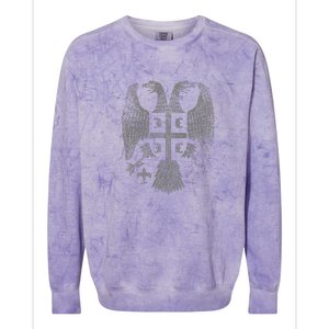 Serbian Double Headed Eagle For A Serbia Fan Colorblast Crewneck Sweatshirt