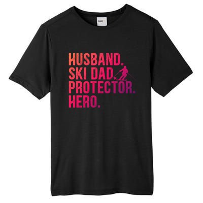 Ski Dad Husband Hero Gift Tall Fusion ChromaSoft Performance T-Shirt