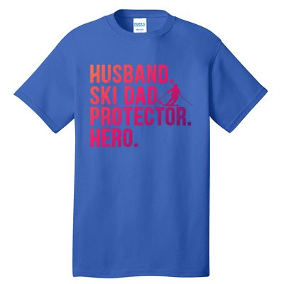 Ski Dad Husband Hero Gift Tall T-Shirt