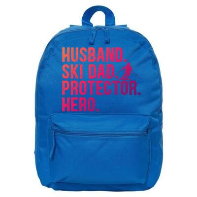 Ski Dad Husband Hero Gift 16 in Basic Backpack