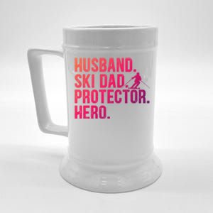 Ski Dad Husband Hero Gift Beer Stein