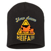 Slow Down Heifa Short Acrylic Beanie