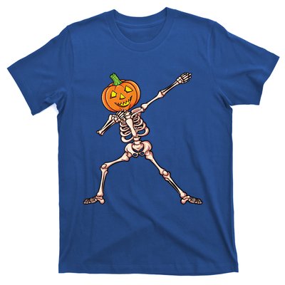 Skeleton Dab Halloween Dabbing Pumpkin Gift T-Shirt