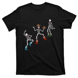 Skeleton Dance Halloween Funny Skeleton Cowboy Halloween Skull T-Shirt