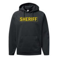 Sheriff Deputy Halloween Costume Performance Fleece Hoodie