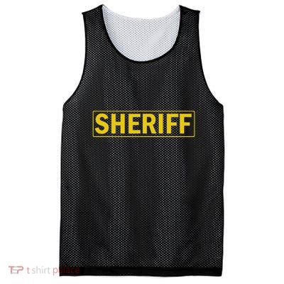 Sheriff Deputy Halloween Costume Mesh Reversible Basketball Jersey Tank