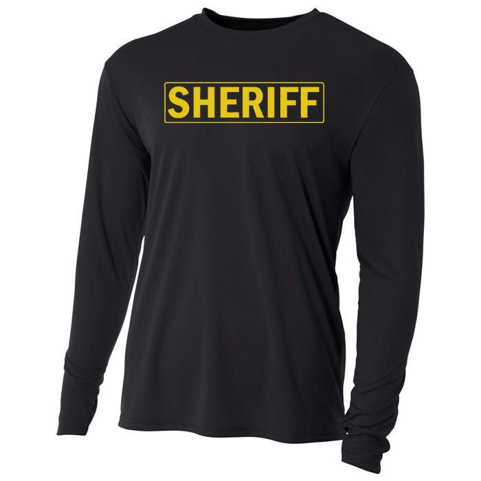 Sheriff Deputy Halloween Costume Cooling Performance Long Sleeve Crew