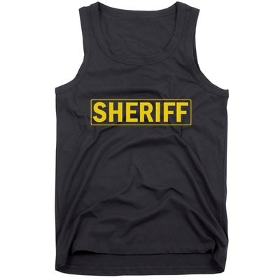 Sheriff Deputy Halloween Costume Tank Top
