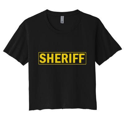 Sheriff Deputy Halloween Costume Crop Top