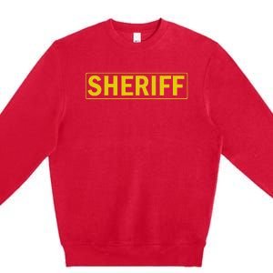 Sheriff Deputy Halloween Costume Premium Crewneck Sweatshirt