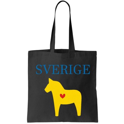 Swedish Dala Horse Midsommar Heart Sverige Bag