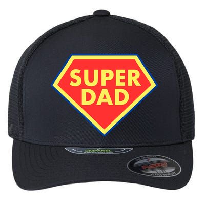 Super Dad Hero Gift Flexfit Unipanel Trucker Cap