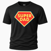 Super Dad Hero Gift Cooling Performance Crew T-Shirt