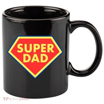 Super Dad Hero Gift 11oz C Handle Ceramic Mug