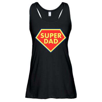 Super Dad Hero Gift Ladies Essential Flowy Tank