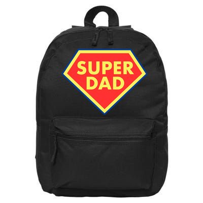 Super Dad Hero Gift 16 in Basic Backpack
