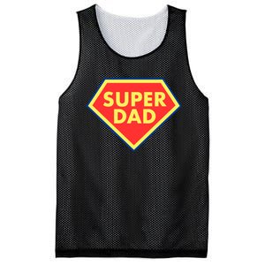 Super Dad Hero Gift Mesh Reversible Basketball Jersey Tank