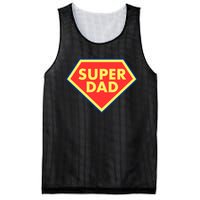 Super Dad Hero Gift Mesh Reversible Basketball Jersey Tank