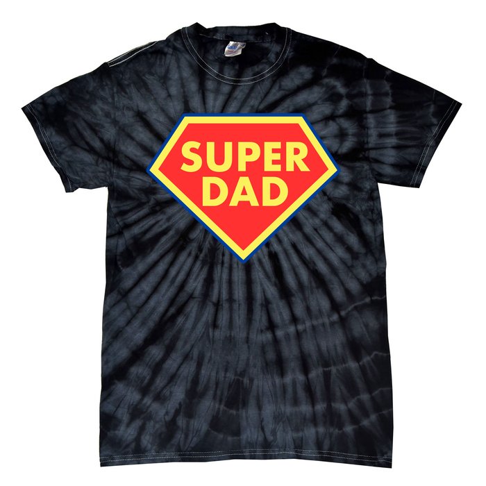 Super Dad Hero Gift Tie-Dye T-Shirt