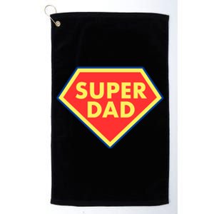 Super Dad Hero Gift Platinum Collection Golf Towel