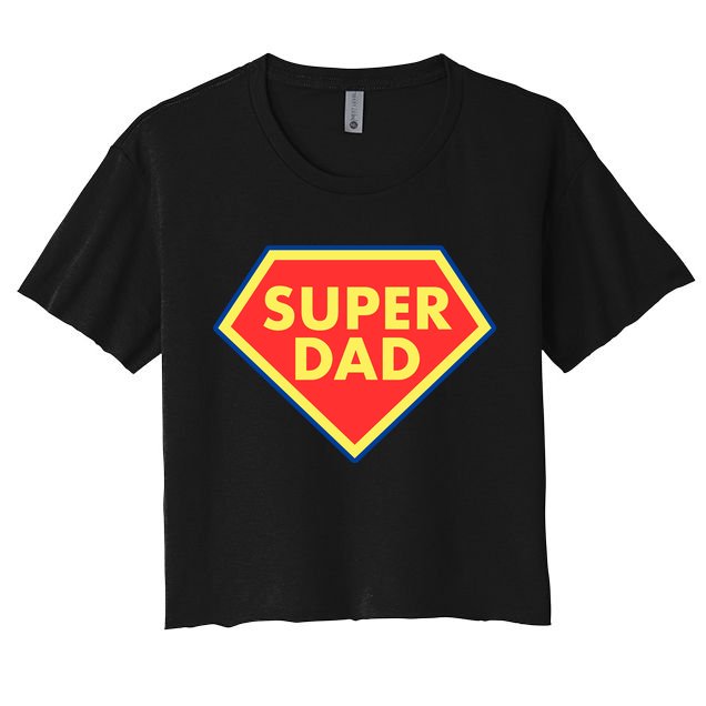 Super Dad Hero Gift Crop Top