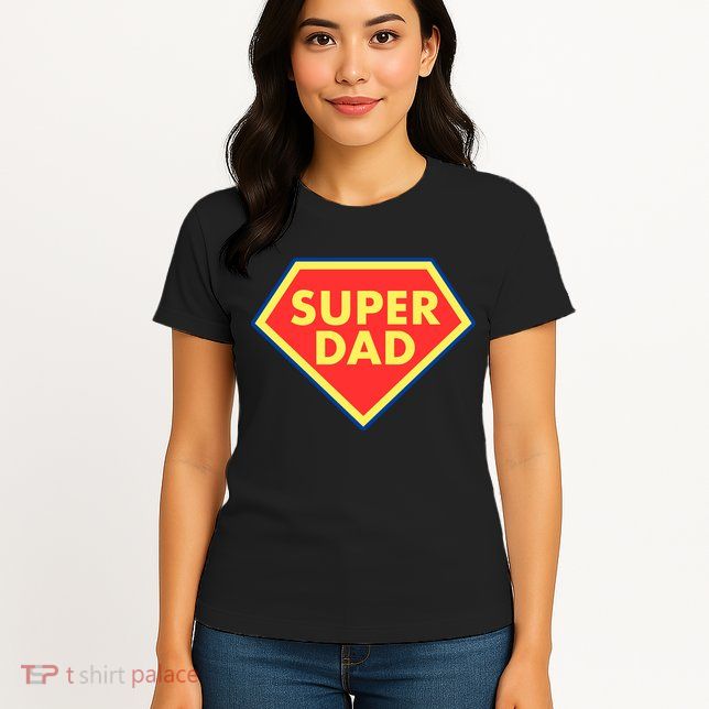 Super Dad Hero Gift Womens T-Shirt