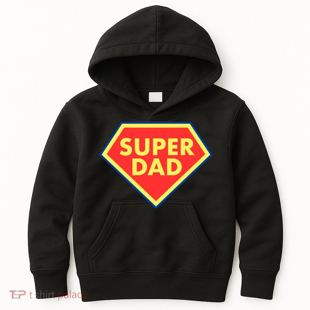 Super Dad Hero Gift Kids Hoodie