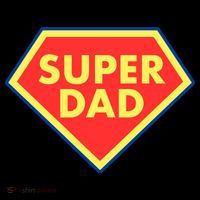 Super Dad Hero Gift Short Acrylic Beanie