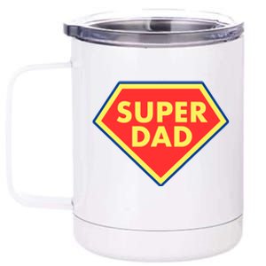 Super Dad Hero Gift 12 oz Stainless Steel Tumbler Cup