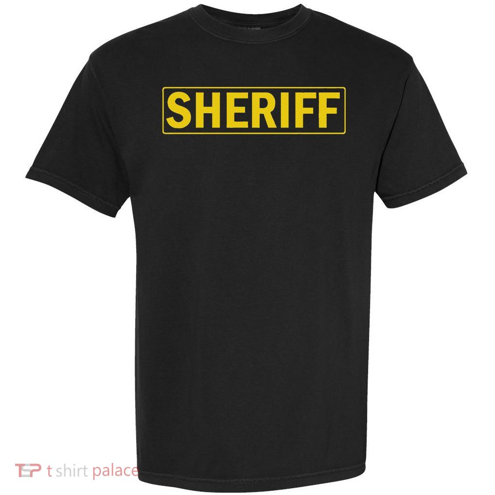 Sheriff Deputy Halloween Costume Garment-Dyed Heavyweight T-Shirt