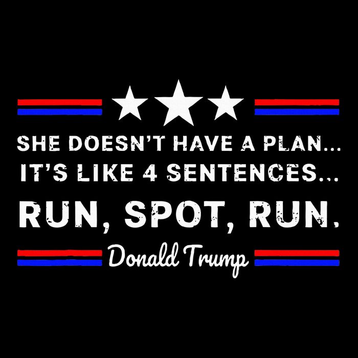 She DoesnT Have A Plan.. ItS Like 4 Sentences Run Spot Run T-Shirt