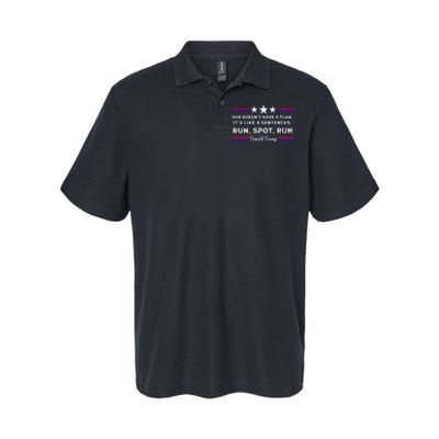 She DoesnT Have A Plan.. ItS Like 4 Sentences Run Spot Run Softstyle Adult Sport Polo