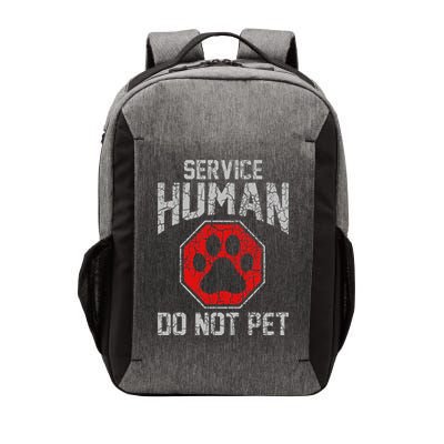 Service Dog Human Do Not Pet Funny Vintage Rescue Dog Owner Vector Backpack