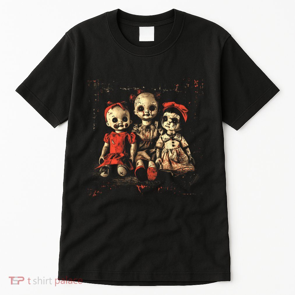 Scary Doll Horror Movie Creepy Haunted Toy Goth Alt Emo Tall T-Shirt
