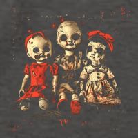 Scary Doll Horror Movie Creepy Haunted Toy Goth Alt Emo Vector Backpack