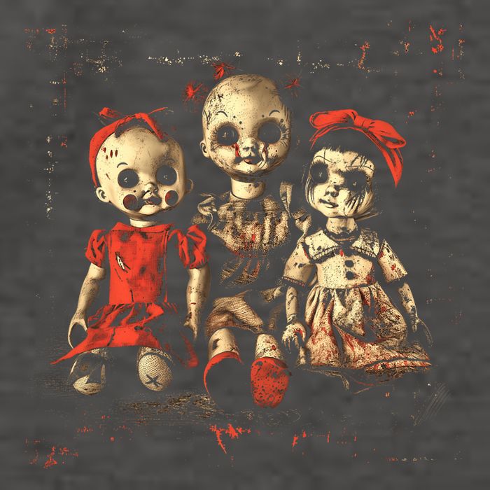 Scary Doll Horror Movie Creepy Haunted Toy Goth Alt Emo Vector Backpack