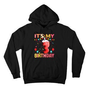 Sweet Donut It's My 3rd Birthday 3 Years Old Funny Cute Tall Hoodie