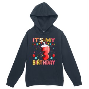 Sweet Donut It's My 3rd Birthday 3 Years Old Funny Cute Urban Pullover Hoodie