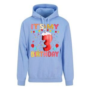 Sweet Donut It's My 3rd Birthday 3 Years Old Funny Cute Unisex Surf Hoodie