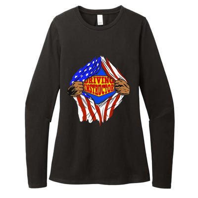 Super Driving Instructor Hero Job Womens CVC Long Sleeve Shirt