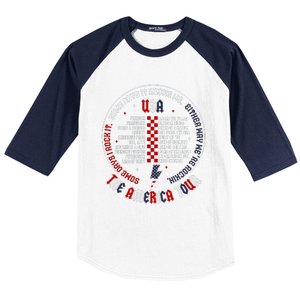 Some Days It Rocks Me America Baseball Sleeve Shirt