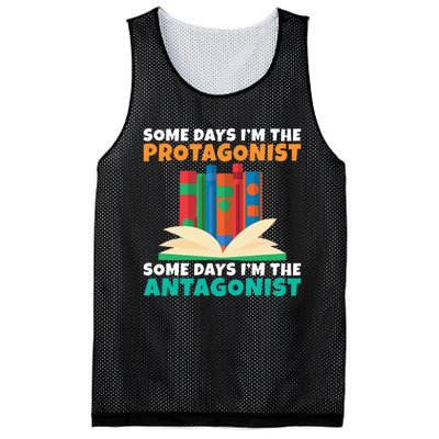 Some Days Im The Protagonist Some Days Im The Antagonist Mesh Reversible Basketball Jersey Tank